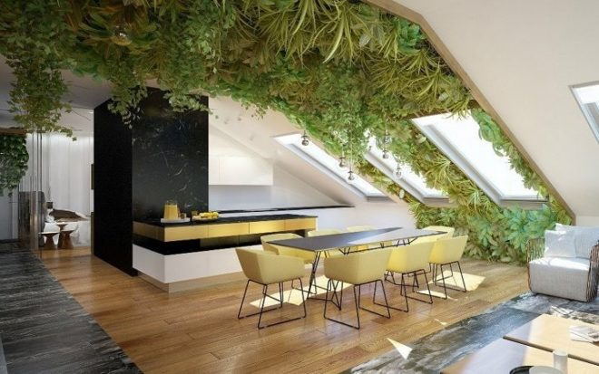 Eco-Style Design Ideas and 50+ Photos of the interiors