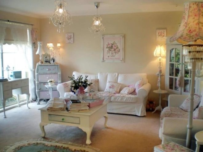 View of Shabby Chic Style Interior Design Ideas and 70+ Photos