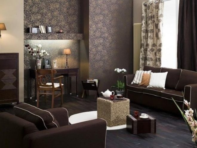300 Brown Living Room Interior Design Ideas