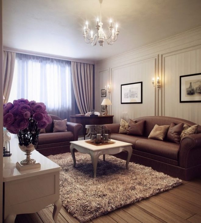 300 Brown Living Room Interior Design Ideas