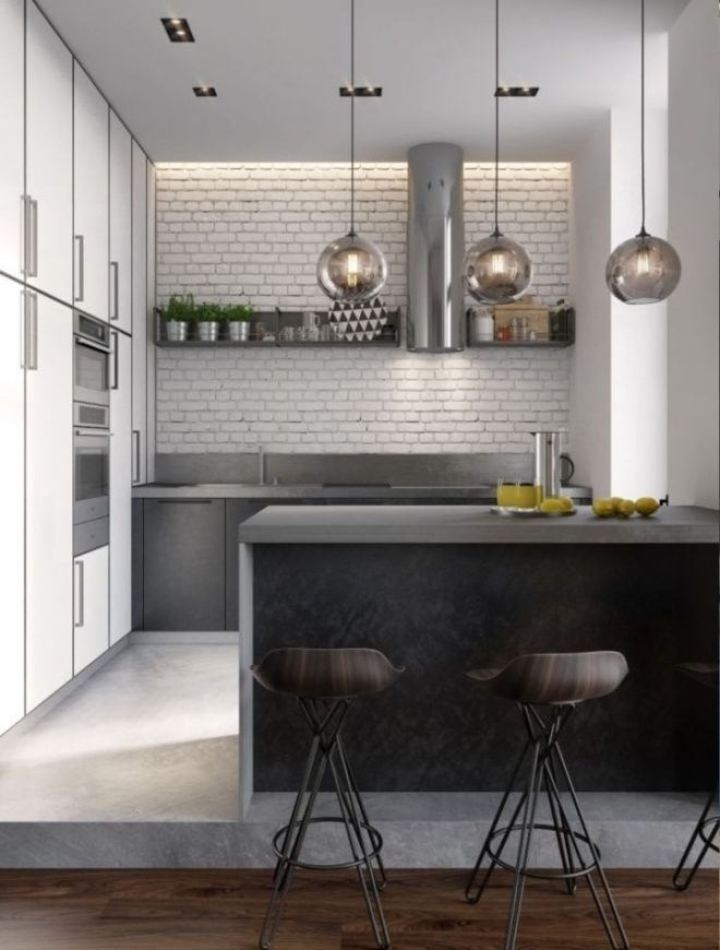 300 Gray and White Kitchen Design Ideas