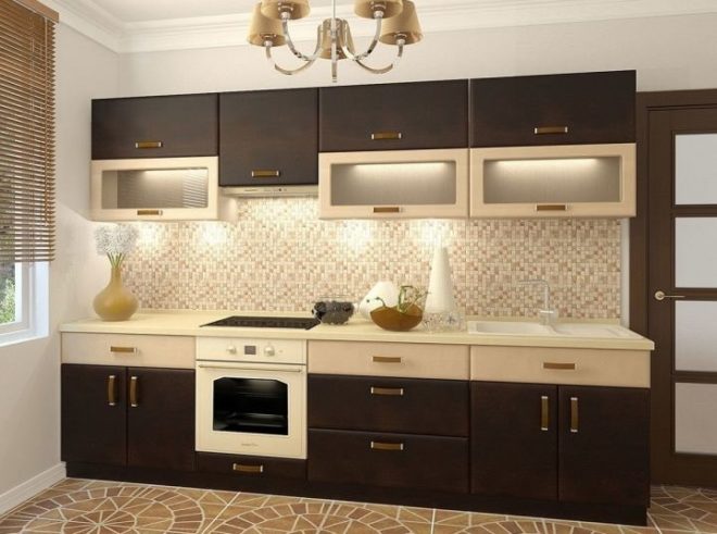 300 White and Brown Kitchen Design Ideas