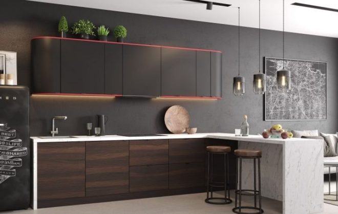 300 White and Brown Kitchen Design Ideas