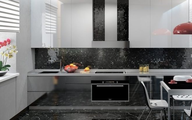 300 Black & White Kitchen Design Ideas